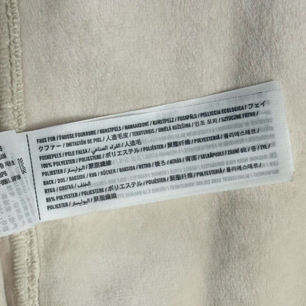 Abercrombie & Fitch Cropped Sherpa Fleece Teddy Jacket Shacket Cream Medium - Picture 8 of 12